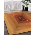 thumbnail image 3 of Ahgly Company Machine Washable Indoor Rectangle Transitional Neon Orange Area Rugs, 3' x 5', 3 of 7
