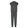 thumbnail image 5 of Timegard Ensembles de Détente pour Femmes Manches Courtes Crop Top Bas Resserré avec Poches Tenues Amples Couleur Unie, 5 of 5