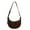 Coffee, variant on Hobos Bags for Women Crescents Shoulder Purse Soft Crossbody Handbags Faux Suedes Underarm Bags with Adjustable Strap