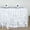 White, variant on Efavormart Hunter Emerald Green Curly Willow Taffeta Table Skirt - 14ft