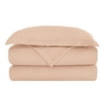thumbnail image 5 of Ensemble de housse de couette à texture à pois Swift Home, literie douce toutes saisons avec fermeture éclair, simple, rose, 5 of 5
