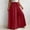 Watermelon Red, variant on CLOISE Women's Wide Leg Pants Pull on Plus Size Mid Waist Long Pants Elastic Waist Solid Baggy Vacation Outfits Hot Pink L