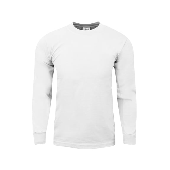 Shaka Wear Mens Max Heavy Weight Cotton Long Sleeve Crew Neck T shirt S~7XL