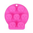 thumbnail image 1 of Bandeja de cubitos de hielo de silicona con calavera de Halloween Molde para hacer hielo Molde creativo para dulces de chocolate (rosa), 1 of 5