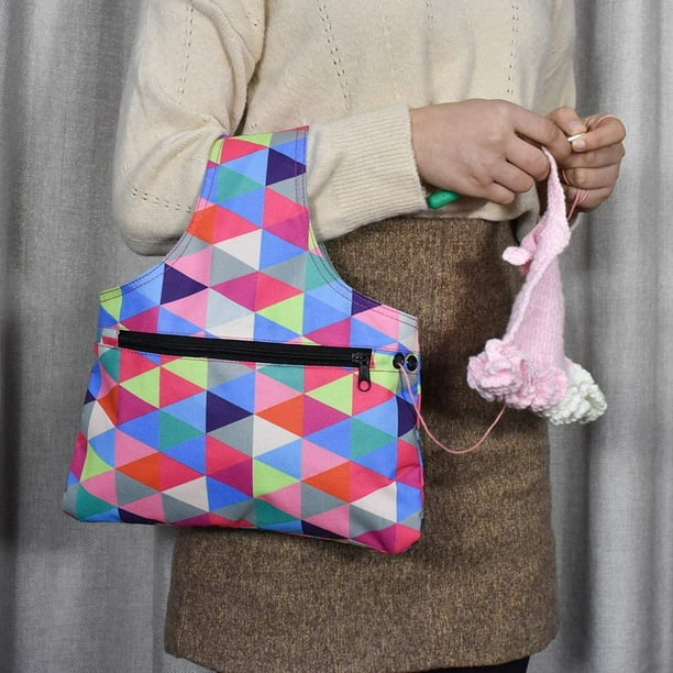 Knitting tote bag organizer sale