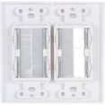 thumbnail image 3 of Buyer's Point Dual Brush Wall Plate with Kit [UL Listed] White, 3 of 7