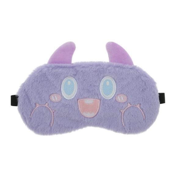 Unique Bargains 1 Pc Portable Monster Sleep Mask for Hotel Purple Fleece