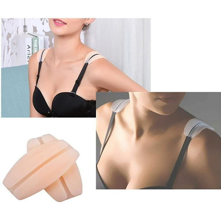 4pairs Bra Strap Cushion Holder, Non-slip Silicone Shoulder Pads Relief  Pain