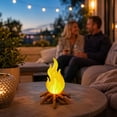 thumbnail image 6 of Atmosphere Simulation Flame Light, Decorative Campfire Night Light, Flickering LED Fire Effect for Indoor Outdoor Party Table Display, 6 of 7