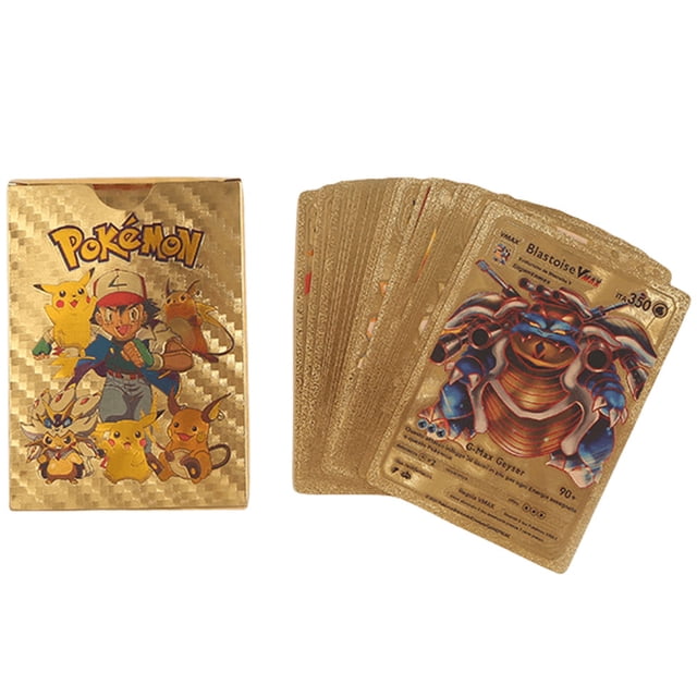 55 Uds. Tarjetas de juego de colección colección Ultra rara Pokemon tarjeta juguetes para niños regalos