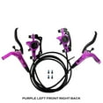 thumbnail image 3 of Hydraulic Disc Brake Set Modification Professional Bikes Accessories Bicycle Parts Cycling Accessories Braking Kit Modified Part Purple Left and Rid Side, 3 of 9