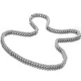 thumbnail image 4 of QQTDFG Fashion Women Men 6/8/10mm Rosary Beads Link Chain Necklace Stainless Steel Gift-Silver-8mm-16inch or 40cm, 4 of 5