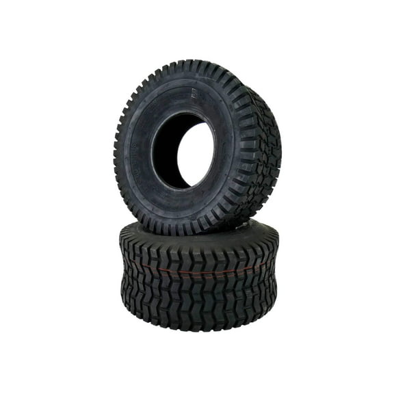(2) OTR 15x6.00-6 Turf Saver Tires 4 Ply for Lawn Garden Tractor