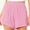 Pink, variant on Kaemgyyd Women's High Waisted Gauze Shorts Breathable Wide Leg Solid Color Summer Beach Vaction Shorts with Pockets