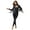 Black, variant on Womens Gymnastics Artistic Figure Skating Ballet Dance Unitards Rhinestone Long Sleeve Tassel Jumpsuit Black S