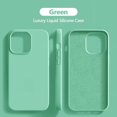 thumbnail image 1 of Luxury New Upgrade Liquid Silicone Case For iPhone 16 Pro Max Soft Cases For iPhone 16 Plus Shockproof Cover Phone Accessories Green For iPhone 16 ProMax, 1 of 6