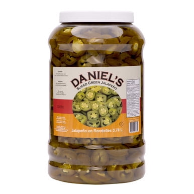 Daniel’s Sliced Green Jalapeño Peppers 3.78L
