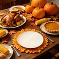 thumbnail image 6 of Maple Leaf Placemat, Autumn Artificial Leaves Decoration for Home, Thanksgiving Halloween Centerpieces for Tables Decoration (1Pc), 6 of 8