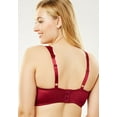 thumbnail image 2 of Amoureuse Women's Plus Size Embroidered Wireless Back-Close Bra, 2 of 5