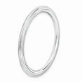 thumbnail image 3 of Sterling Silver Stackable Expressions Rhodium Plated Step Down Ring Size 8, 3 of 5