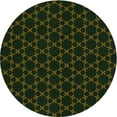 thumbnail image 1 of Ahgly Company Indoor Round Patterned Night Black Area Rugs, 5' Round, 1 of 6