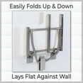 thumbnail image 2 of Shower Seat HDP with Legs, ADA Heavy Duty Shower Chair for Inside Shower 600lbs | 304 Stainless Steel | Shower Chair for Elderly and Disabled | Folding Shower Seat Wall Mounted | 30" x21” Left Hand, 2 of 6
