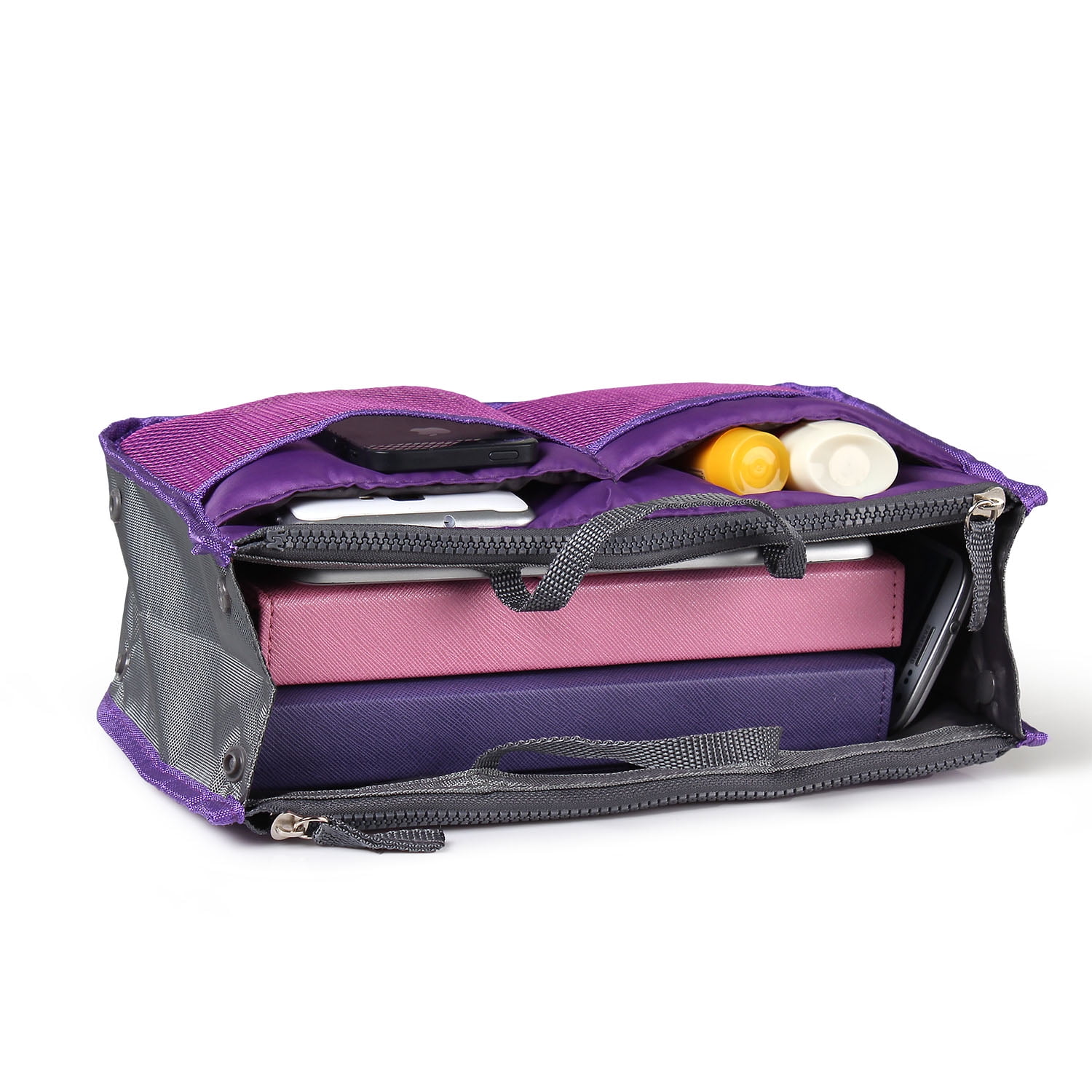 Deago Purse Organizer Insert for Handbags Bag in Bag Organizers Inside Tote  Pocketbook Women Nurse Nylon 17 Pockets (Pink) - Walmart.com