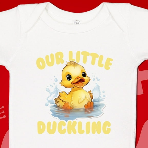 Baby Bodysuit BELLA CANVAS Duck Baby Bodysuit, Our Little Duckling, Ducky Kids T-Shirt, Duck Baby Clothes, Cute Farm Animal Baby Clothes, Easter Kid Shirt