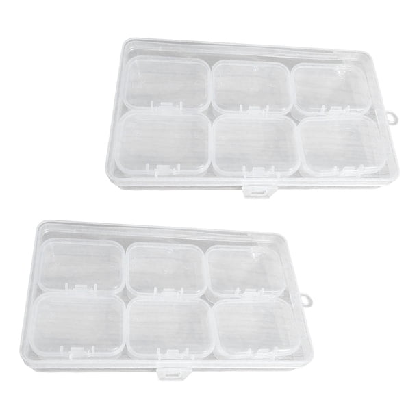 Cajas organizadoras de joyas y cuentas, cajas de almacenamiento, almacenamiento de manualidades para artículos pequeños 55 cm x 4 cm x 2 cm