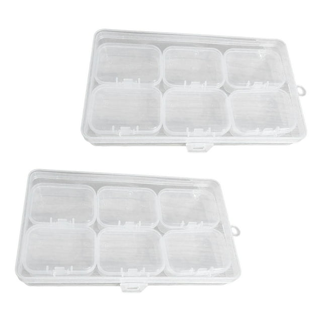 jifeng Beads Organizer Storage Boxes Empty Jewelry Cases for Sewing Thread Earrings 5.5cmx4cmx2cm
