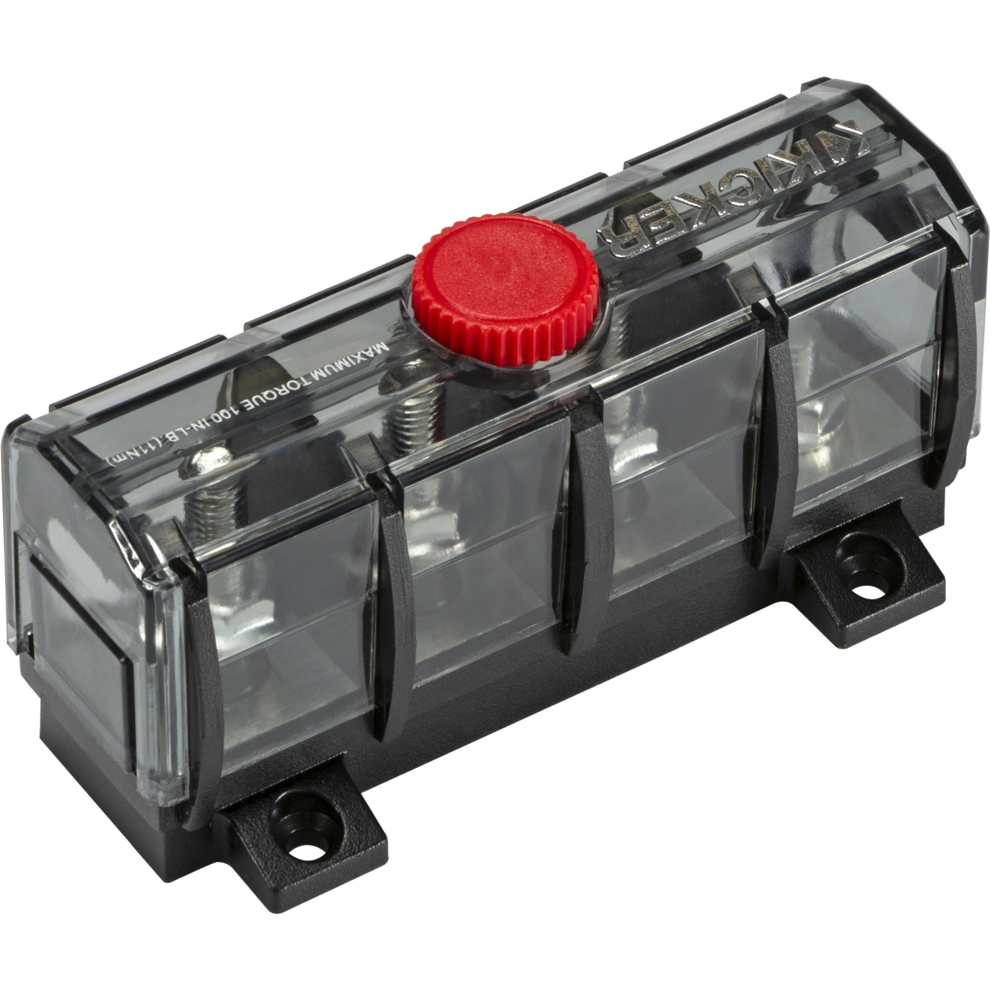 Kicker 47KMFDB3 ABYC Compliant Fuse Holder Distribution Block & 47KMDB3 Ground Distribution Block Bundle
