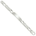 thumbnail image 2 of Sterling Silver Figaro Link ID Bracelet QID191, 2 of 5