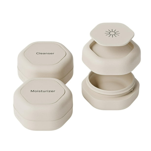 Set de contenedores de viaje Cadence Basic Skincare, 3 cápsulas