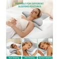 thumbnail image 4 of Adjustable Cervical Neck Pillow for Sleeping, Memory Foam Nuzzle Pillow for Back and Shoulder Pain Relief, Ergonomic Contour Side Sleeper Pillows for Neck Support with Armrest, 4 of 4