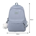 thumbnail image 2 of Bolsa Mochilas casuales Mochila de mujer de gran capacidad Simple para deportes al aire libre (Azul) Likrtyny  Para Estrenar, 2 of 8