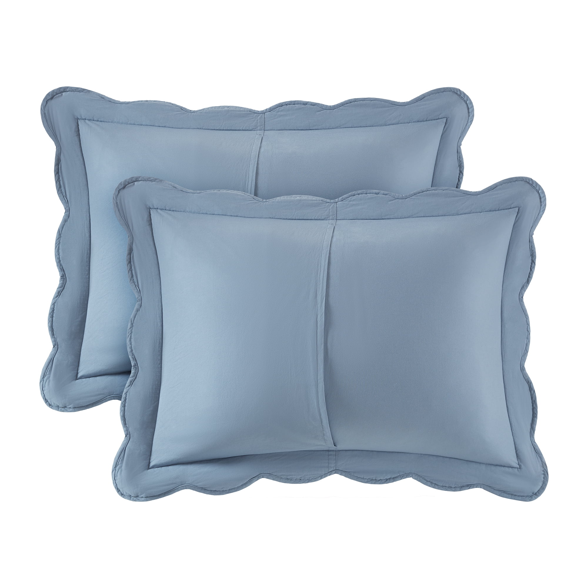 Limited Edition Better Homes & Gardens Paisley Medallion Cotton Pillow Shams, King, Blue Silver, 2 Pack