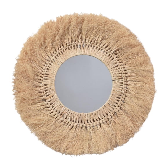 Elodie Miroir de Style Ferme Miroir Décoratif Cadeau, Décoration Murale Rustique, Miroir Bohème Rond