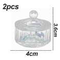thumbnail image 2 of Placa para decoración de uñas con tapa, tazón de cristal para decoración de uñas, líquido en polvo acrílico para herramientas acrílicas para decoración de uñas, 2 of 5