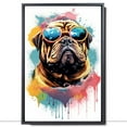 thumbnail image 2 of Bullmastiff Dog Canvas Wall Art,Pet Canvas Painting Puppy Artwork,Colorful-Watercolor Original Artwork Print For Bedroom, Bathroom Wall Art decor, 2 of 6
