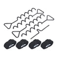 thumbnail image 4 of Kit de anclajes de suelo con estacas de acero multifuncionales para trampolín, cobertizo, columpio, tienda de campaña, color negro, 4 of 14