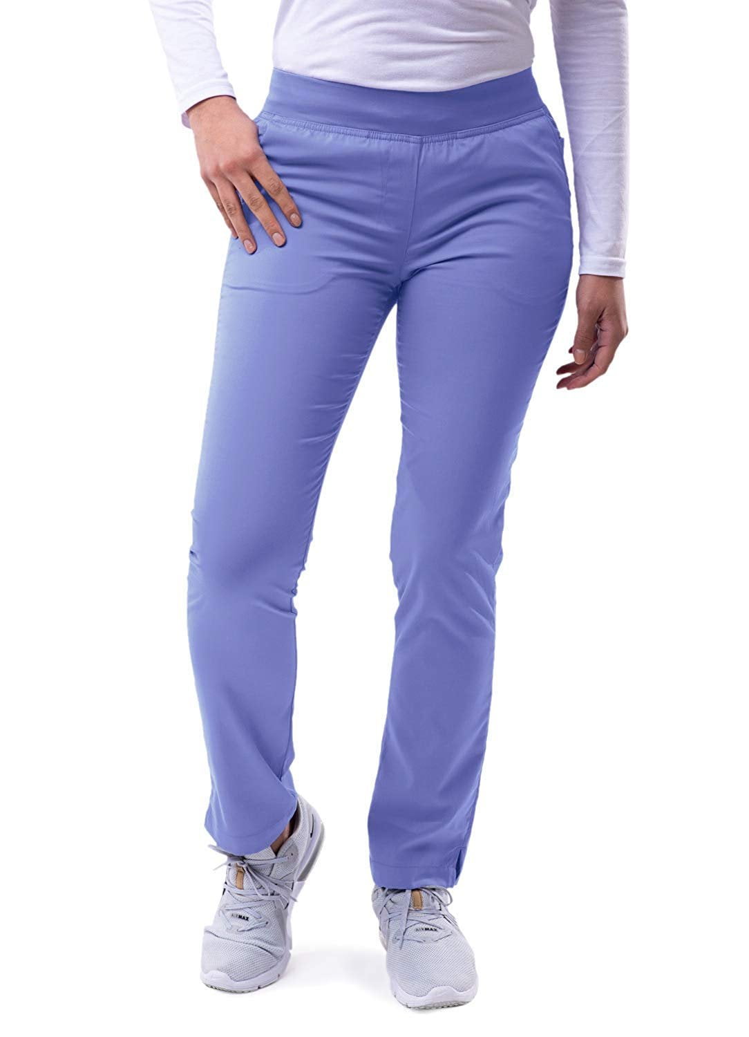 Adar Pro Scrubs For Women Skinny Leg Yoga Scrub Pants