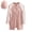 Pink, variant on AUNVITO Girls Summer One-Piece Long Sleeve Sun Protection Swimsuit with Swim Cap