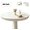 48"(Round), variant on Gogcaro 60" Round Fitted Tablecloth - Heavy Duty Elasticized Table Cover Elastic Edged Plastic Tablecloth Protector Fits 45"-56" Diameter Tables(Transparent)