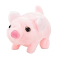thumbnail image 3 of Cerdo de peluche electrónico que puede caminar, hacer sonido, Animal relleno suave, boca móvil vívida, lechón interactivo, juguete para mascotas para Rosa, 3 of 10