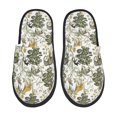 thumbnail image 1 of Fotbe Vintage Animals Palm Tree Pantuflas Peludas para Mujer con Estampado, Zapatillas de Peluche, Zapatos de Invierno para Casa, Uso Interior y Exterior-Large, 1 of 8