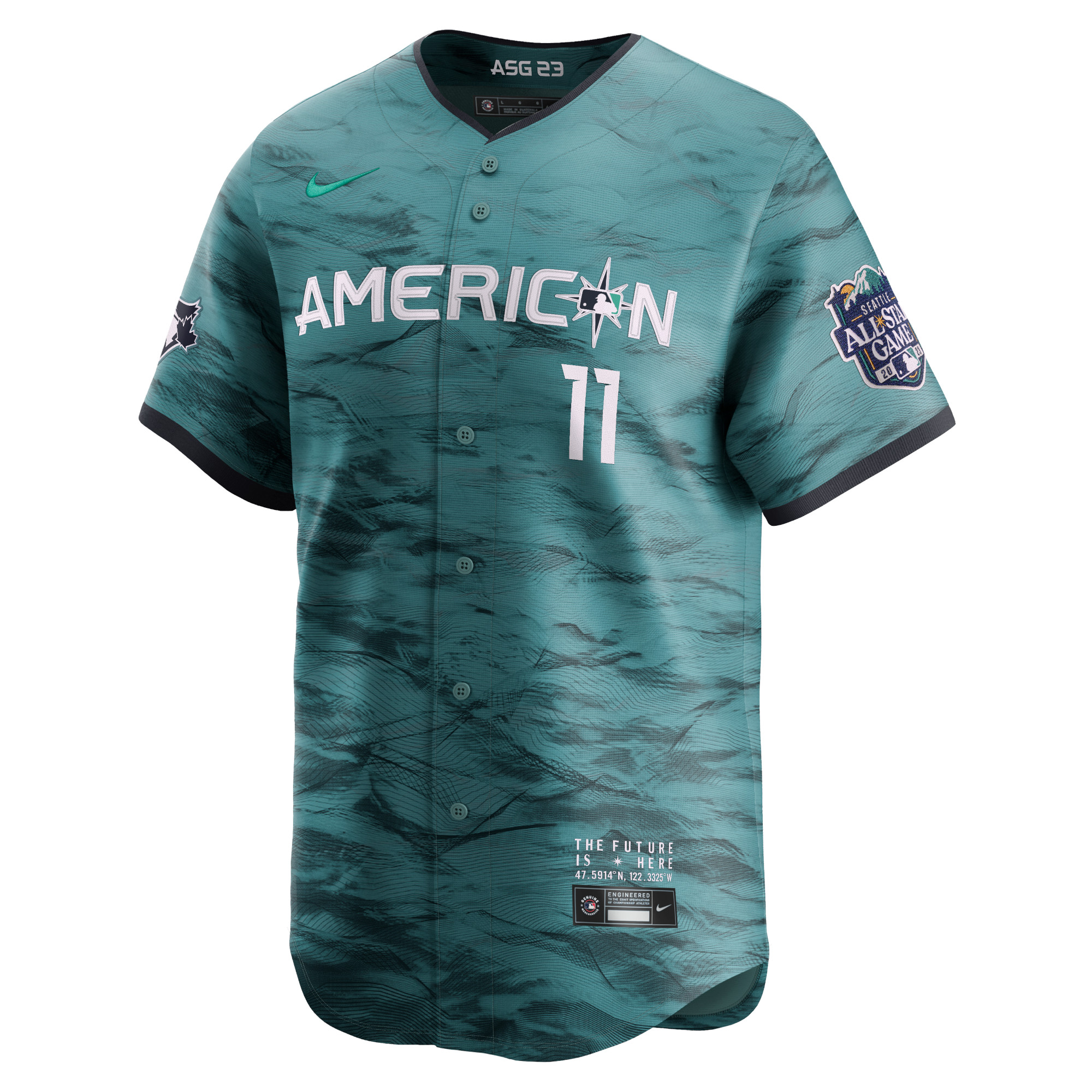 Women's American League Bo Bichette Nike Teal 2023 MLB All-Star Game  Limited Player Jersey