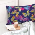 thumbnail image 4 of Naloa Paint Butterflies Pillow Covers, Throw Pillow Case Cushion Covers,Cushion for Bedroom,Couch,Home-14"x20", 4 of 6