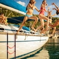 thumbnail image 6 of Boat Rope Ladder, EEEkit 3 Step Marine Boarding Ladder with Hooks, Portable Dock Rope Ladder for Boat, Kayak, Yacht, 6 of 7