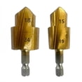 thumbnail image 5 of Ppr Riser, Step Drill Bit, Pvc Thread Making Size Plastic Pipe Thread Hand Tools Gold, 5 of 9