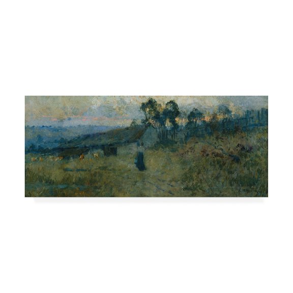 Trademark Fine Art 'The milking shed' Canvas Art by E Phillips Fox